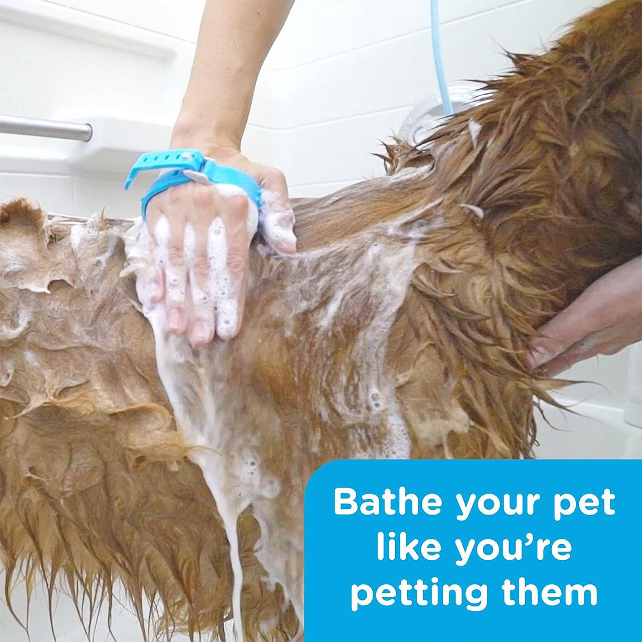 PawBath, viacúčelová masážna kefa na kúpanie domácich zvierat - Image 6