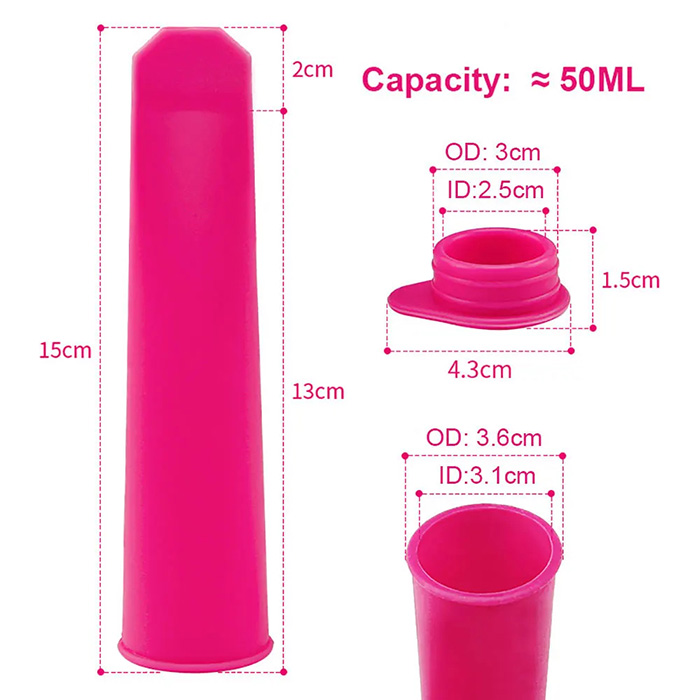 Popsy, silikónová forma na zmrzlinu (6 kusov) - Image 2