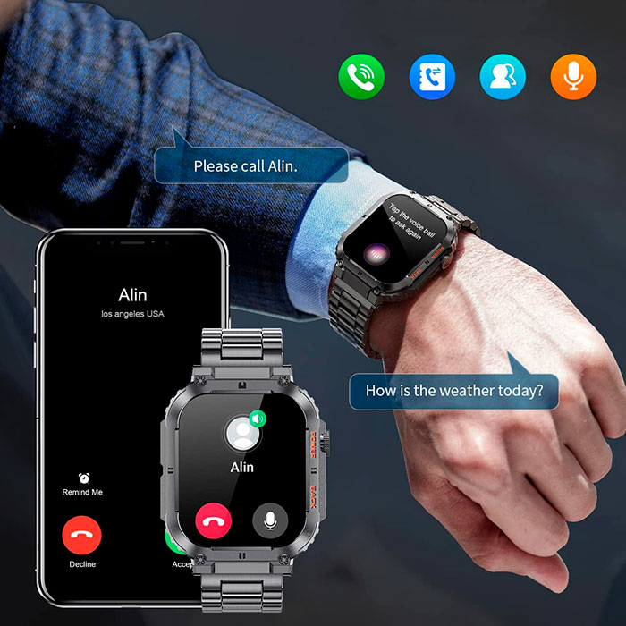 Smart hodinky vám umožňujú prijímať hovory a zobrazujú notifikácie prijatých správ!