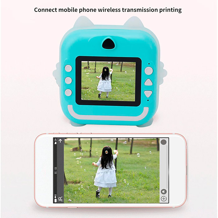 PrintBundle – fotoaparát s tlačou + 2 rolky papiera a Micro SD karta - Image 5