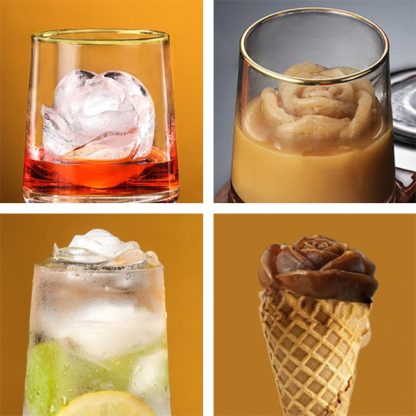 Silikónové formy na ľadové kocky (3 ks), ROSEICE - Image 4