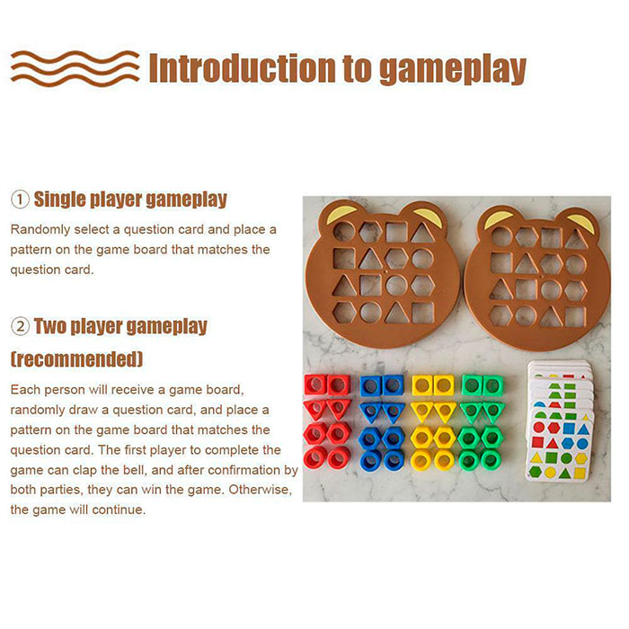ShapeMatchingGame, detská stolová hra, v ktorej sa deti učia o tvaroch a farbách - Image 6