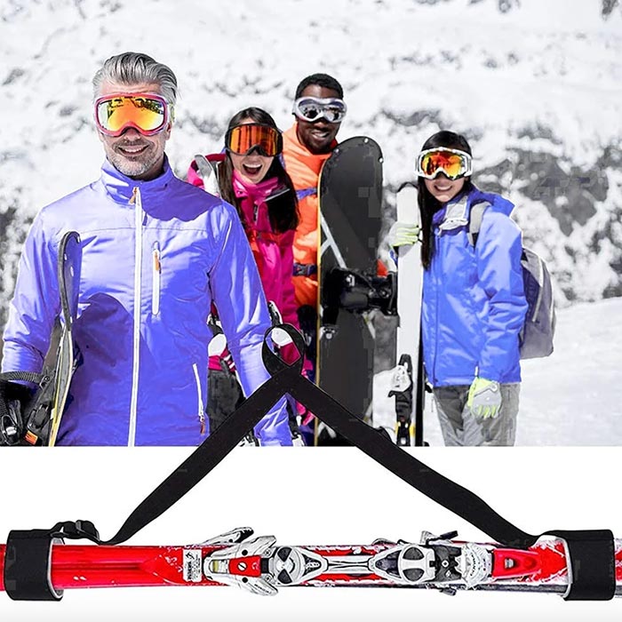 SkiBundle, popruh na nosenie lyží + univerzálne mačky ZDARMA - Image 7