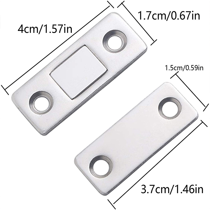 SmoothStop, magnetické dosky pre jednoduché zatváranie dverí (2 sady) - Image 7