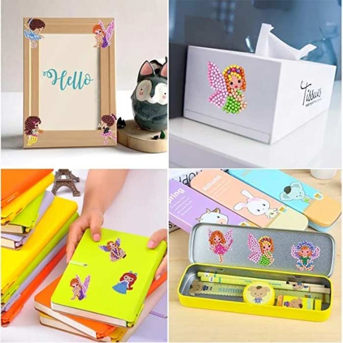 SparkleStickers, kreatívna sada na nanášanie farebných diamantov na nálepky - Image 10