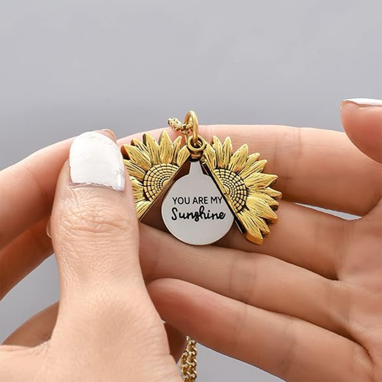 SunNecklace, náhrdelník s motívom slnečnice a roztomilým nápisom - Image 6