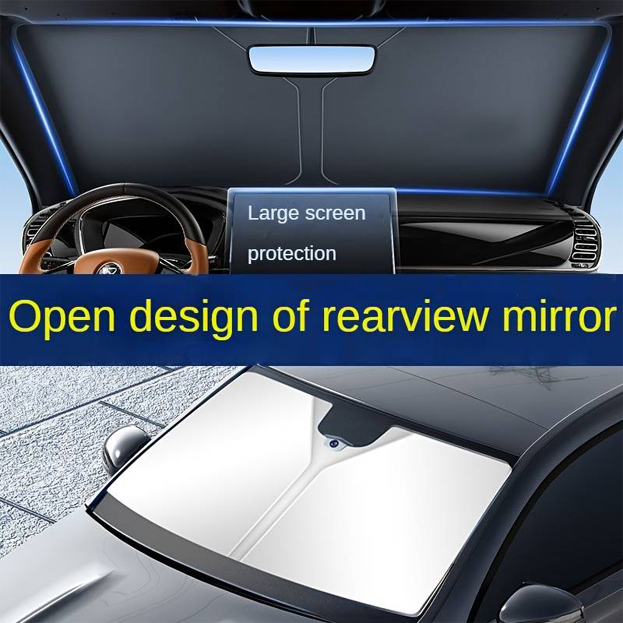 SunVisor, zasúvacia slnečná clona na čelné sklo auta - Image 7