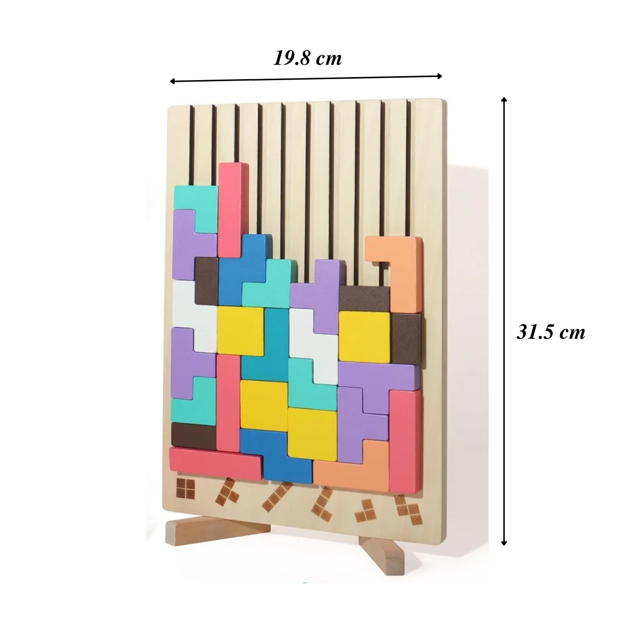 Tetris, drevená didaktická hračka - Image 7