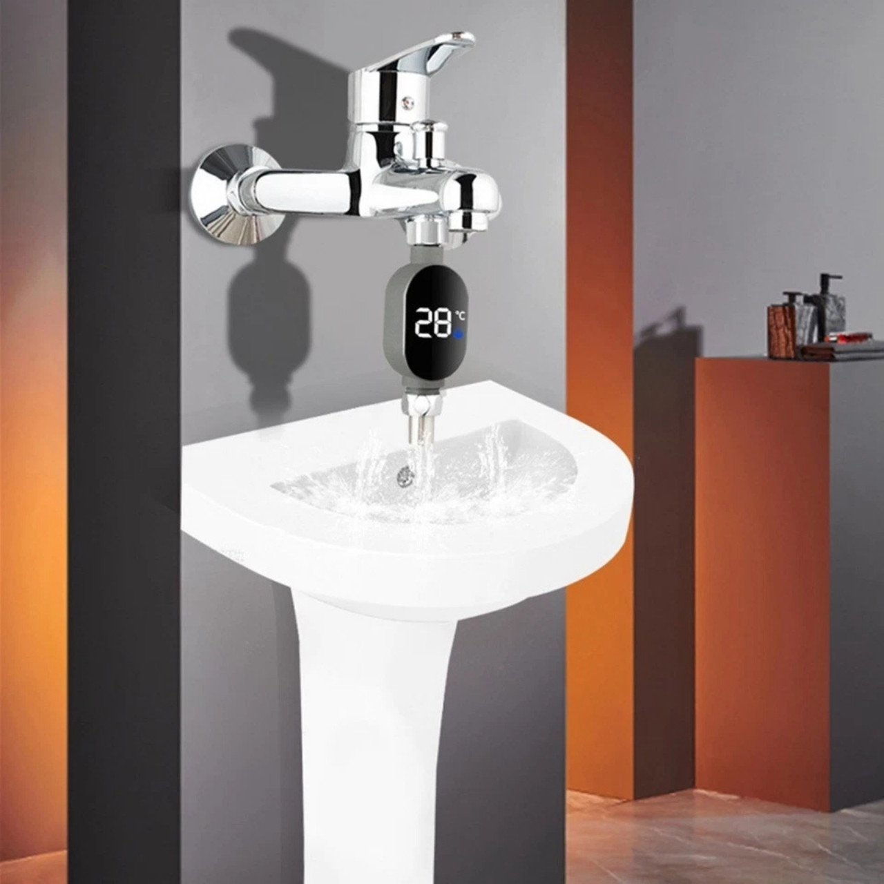 ThermFlow, inteligentný LED sprchový teplomer - Image 3