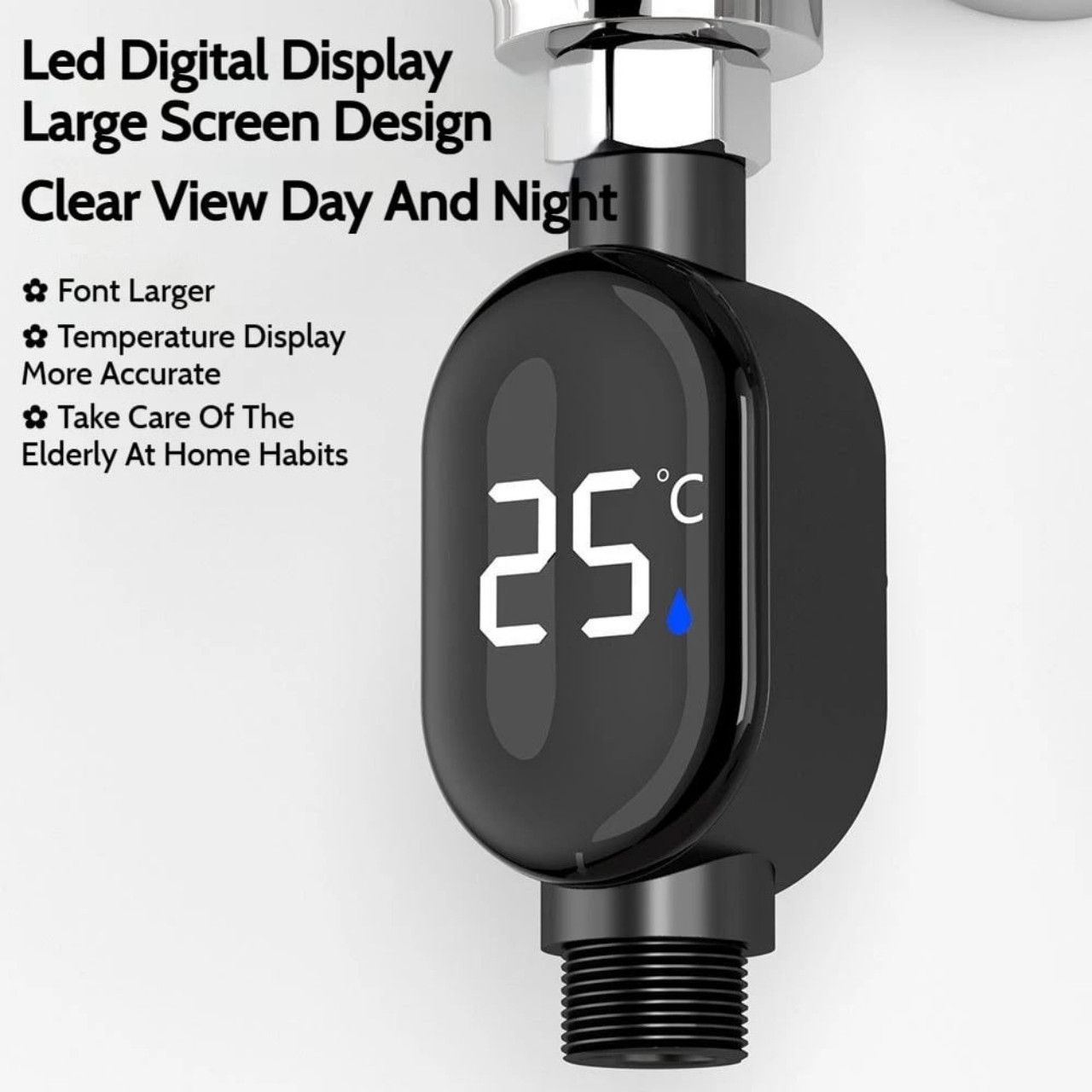 ThermFlow, inteligentný LED sprchový teplomer - Image 9