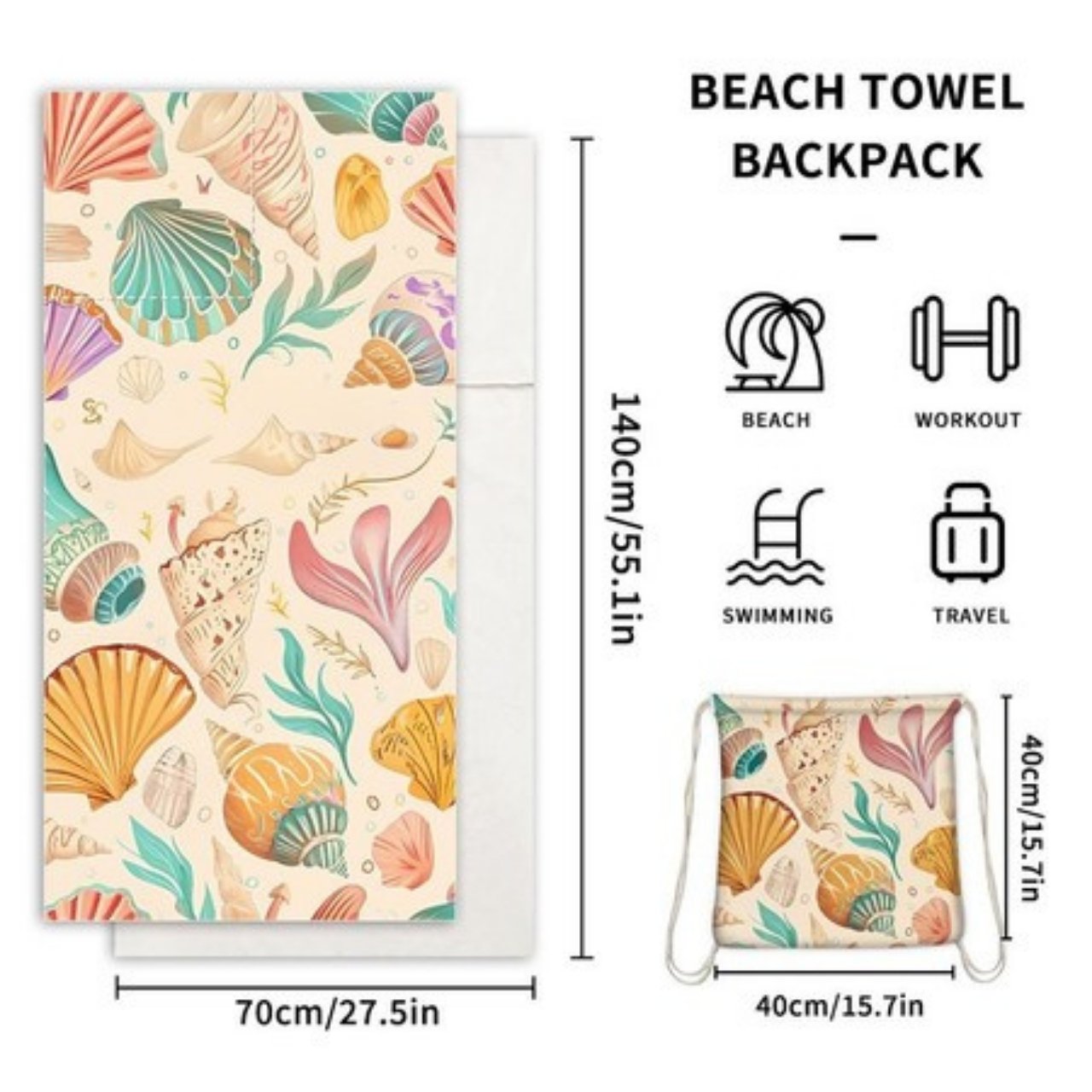 TowelBag, 2in1 uterák a batoh - Image 4