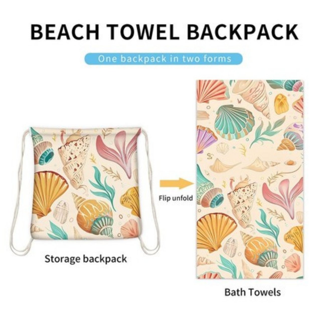 TowelBag, 2in1 uterák a batoh - Image 6
