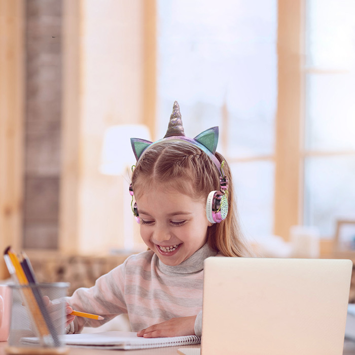 UnicornBuds, bezdrôtové detské slúchadlá s vzhľadom jednorožca - Image 4