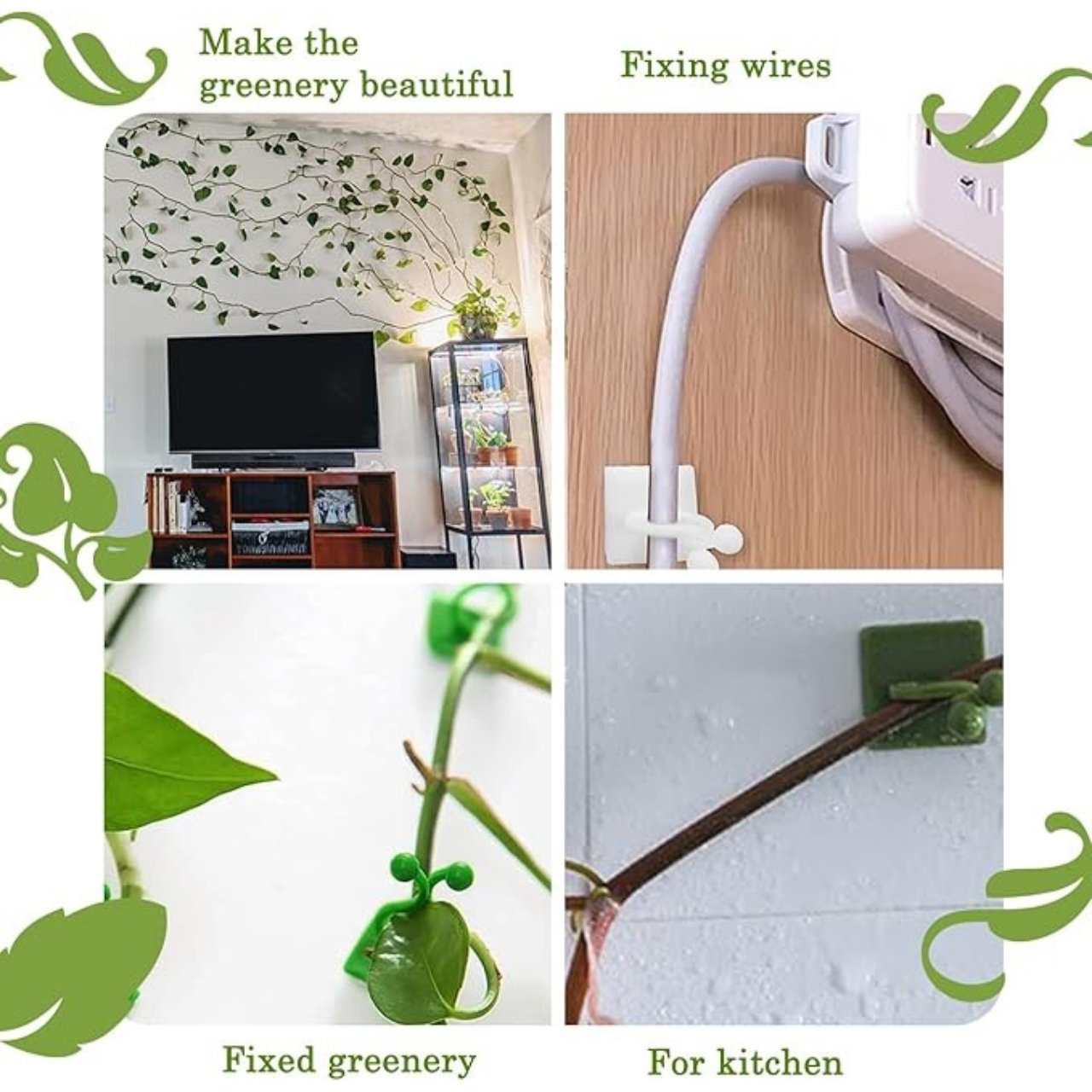 Vines, samolepiace držiaky rastlín a popínavé rastliny (100 kusov) - Image 7