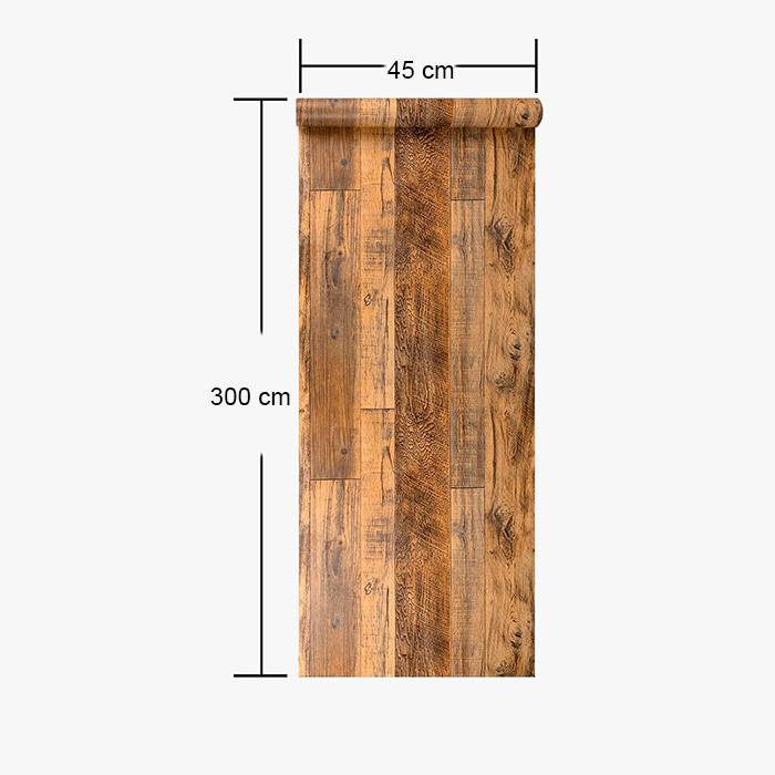 VintageWall, samolepiaca nálepka s vzhľadom prírodného dreva (300 x 45 cm) - Image 2