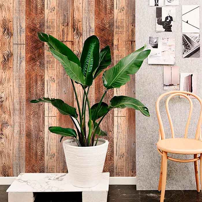 VintageWall, samolepiaca nálepka s vzhľadom prírodného dreva (300 x 45 cm) - Image 7