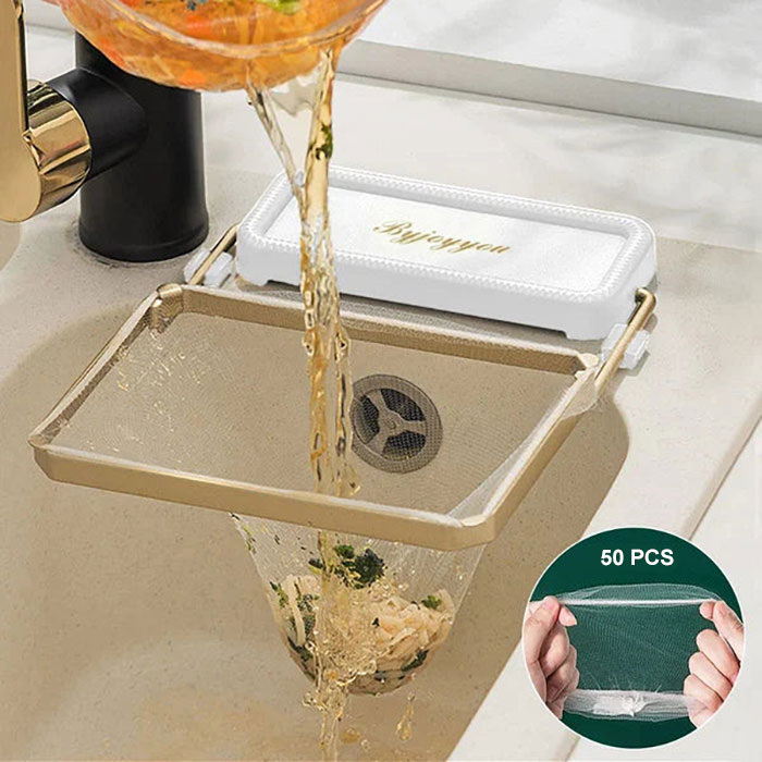 WasteStrainer, držiak so sieťkou na umiestnenie na kuchynský drez - Image 3