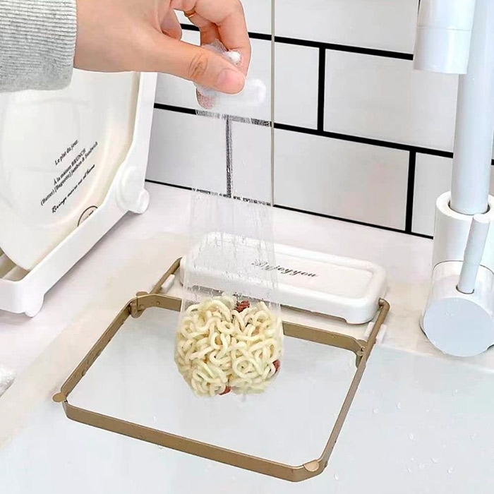 WasteStrainer, držiak so sieťkou na umiestnenie na kuchynský drez - Image 5