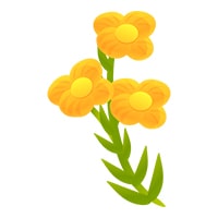 YellowFlowers, umelé závesné kvety s prirodzeným vzhľadom - Image 3